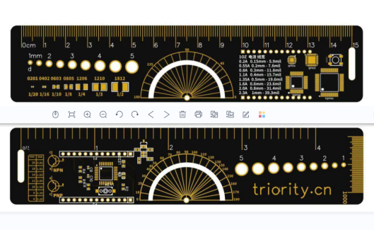 一个PCB格尺